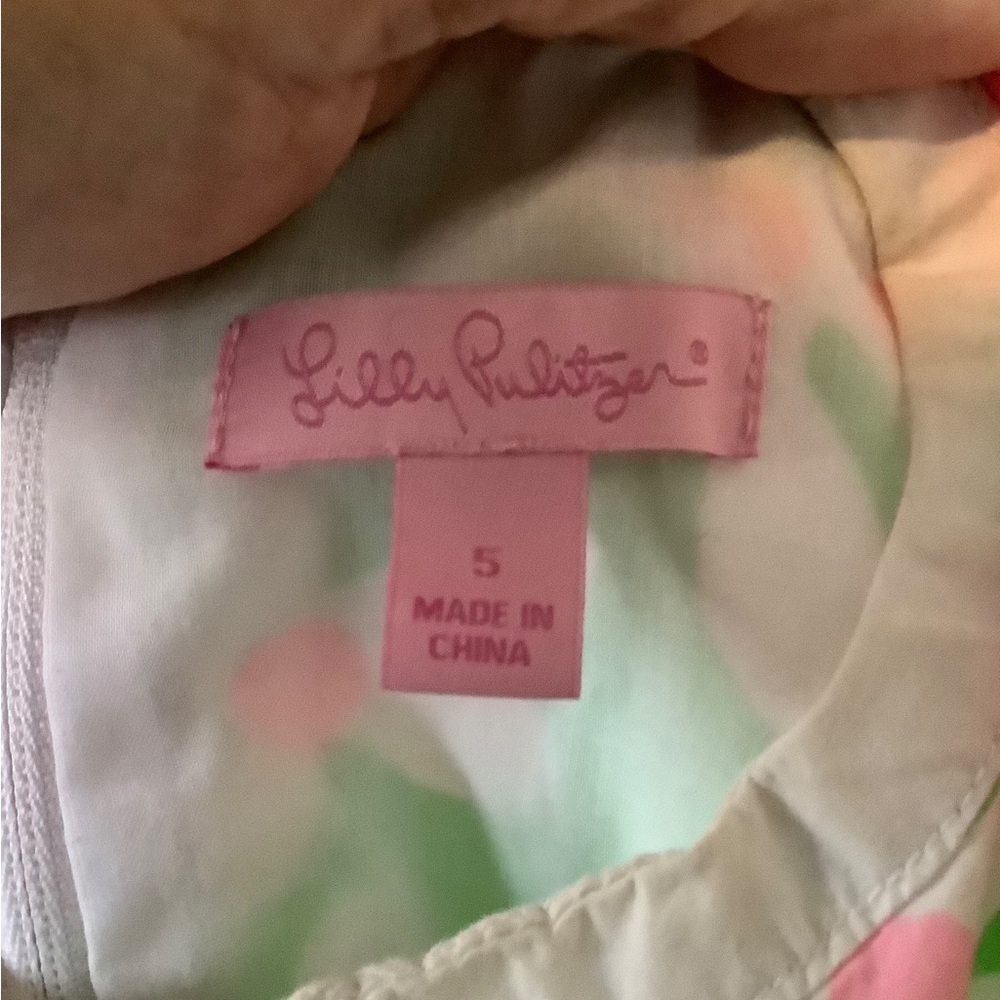 Lilly Pulitzer sleeveless floral dress with side ties in size 5 EUC